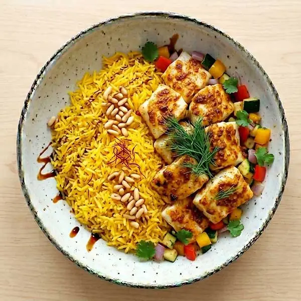 Spiced Harra Fish & Saffron Rice